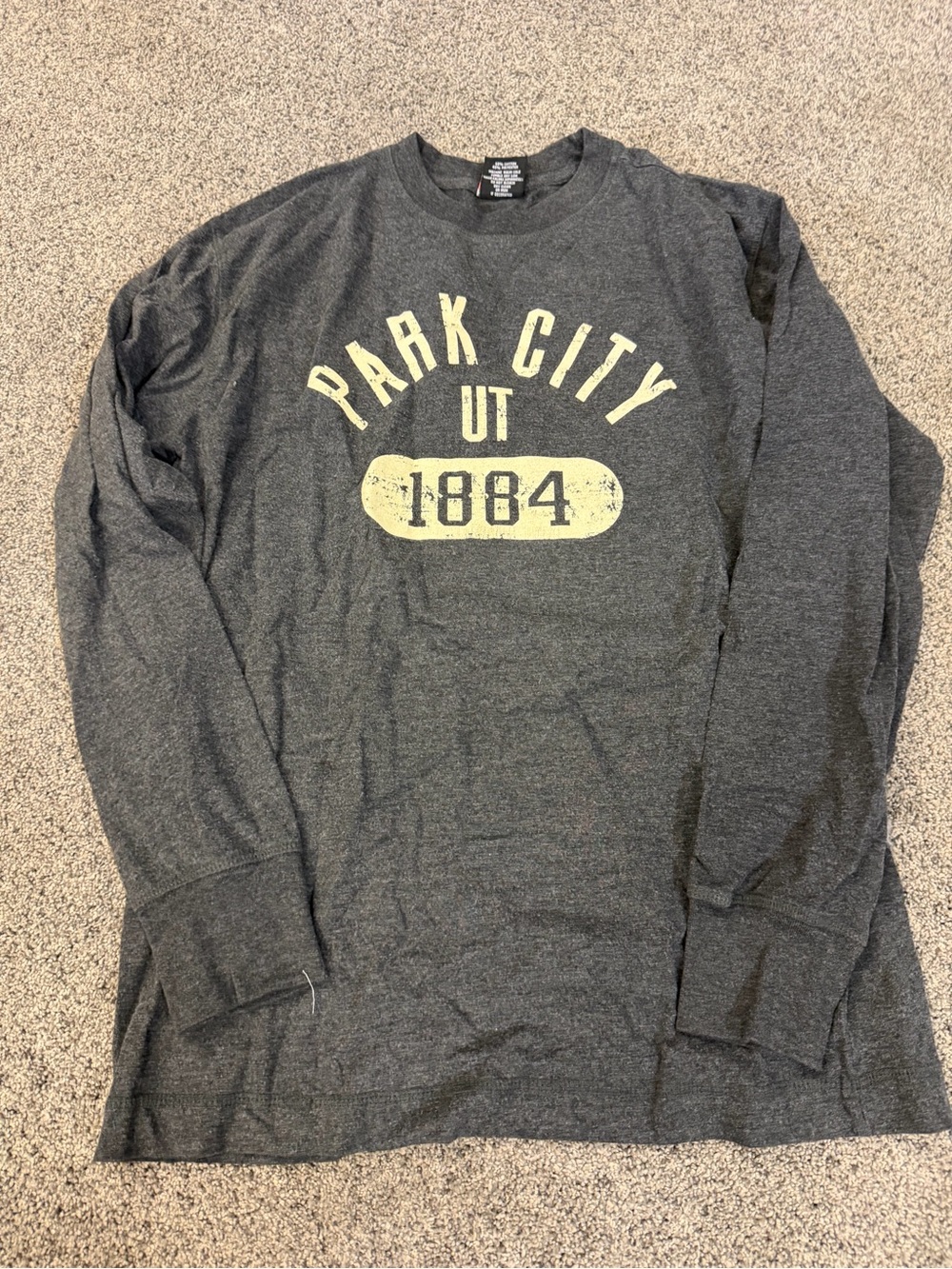 Outfitter Trading Co. Park City UT 1884 Long Sleeve Shirt Men’s Large Gray